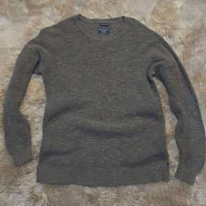 Abercrombie & Fitch Men's Small Green Knit Long Sleeve Tight Knit Sweater